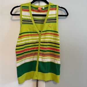 Puma Multicolor Golf Sweater Vest.